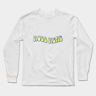 University of Delaware groovy tie dye lettering Long Sleeve T-Shirt